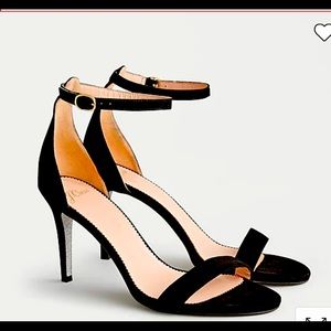 JCrew Riley shoe in black Suede with glitter sole